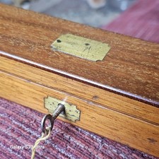 A Negretti & Zambra London Part Set of Prescion Lineals In Original Box With Key