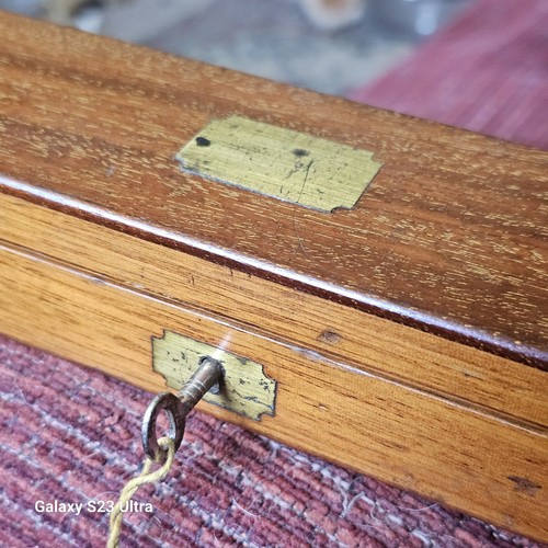 A Negretti & Zambra London Part Set of Prescion Rulers In Original Box With Key