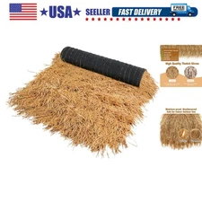 Synthetic Thatch Grass Roof for Nativity Scene Outdoor Tiki Bar Party Decorat...