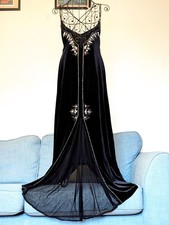 Vintage Embellished Evening Dress Flori Designs Size 10