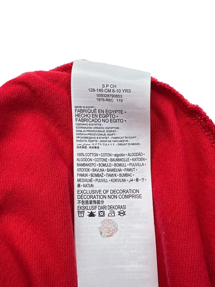 LEVI'S T-Shirt Enfant Fille Manches Courtes Coton Jersey Taille 8-10 Ans Rouge - Photo 4/4