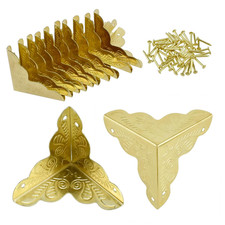 Metal Corner Protectors Antique Gold Furniture Box Case Edge Guards