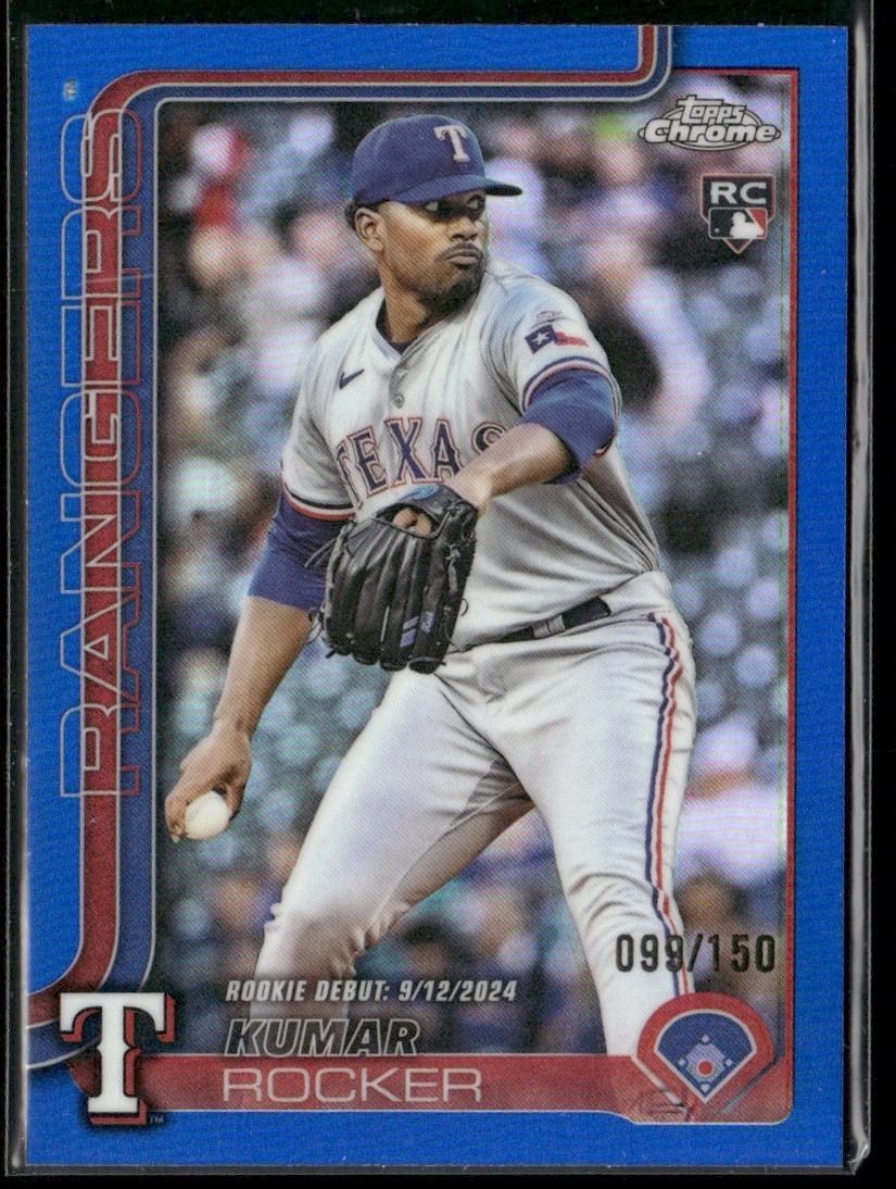 2025 Topps Chrome Rookie RC Autographs Auto Blue Kumar Rocker /150 (CG