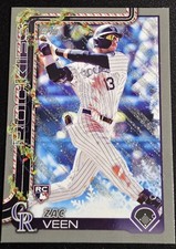 2025 Topps Holiday Silver Glitter - Zac Veen #H92 (RC)