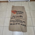 100 lb CRIMSON SELECT Burlap Potato Sack, Oakes  Packers, ND, Product Of USA — photo 1