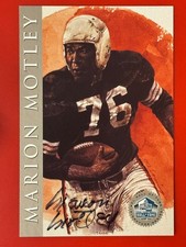 Marion Motley 1998 NFL Football Hall of Fame HOF Signature Series AUTO /2500