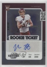 2021 Panini Contenders Optic Rookie Ticket Auto John Bates #177 Auto 0i5i