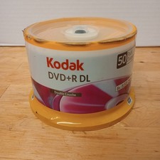 50 KODAK 8X Blank DVD R DL Dual Double Layer 8.5GB New Sealed