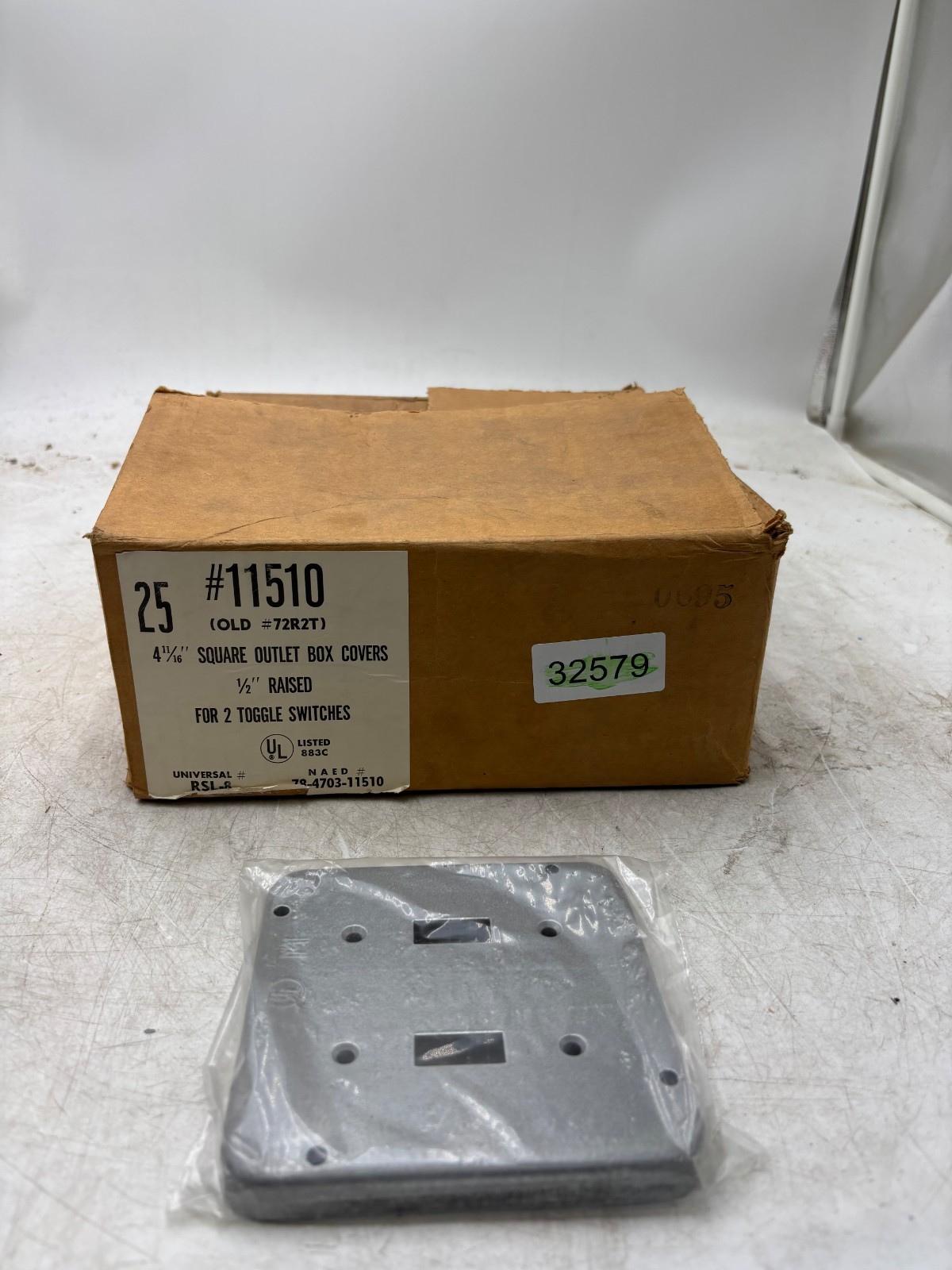 Steel City RSL-8 Square Outlet Box Covers Lot of 25