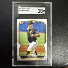 Paul Skenes 2023 Bowman Draft #BD-14  1st Bowman Rookie SGC 10 GEM MINT Pirates
