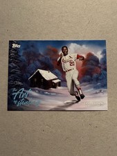 2025 Topps X Bob Ross the Joy of Baseball - The Art of Stealing Lou Brock #AOS-3