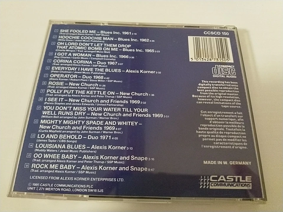 CD Alexis Korner Alexis Korner And... 1961 - 1972 Castle Communication..Sehr Gut - Bild 2 von 2