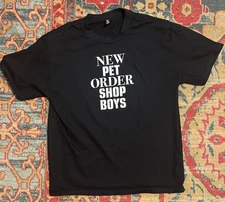 NEW ORDER PET SHOP BOYS Tour T-shirt Unity North American Tour 2022 Medium