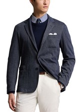 Polo Ralph Lauren Mens Glen Plaid Blazer Medium Navy Multi - NWT 448