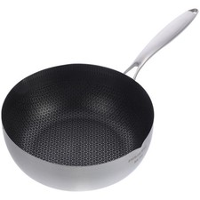 Stainless Steel Honeycomb Pan Nonstick Honeycomb Induction Saucier Pot Cookware