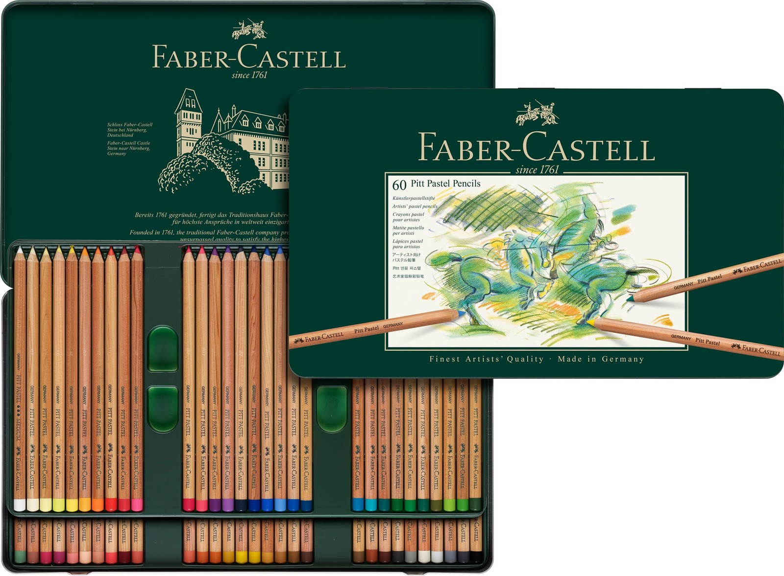 Crayon PITT PASTEL 112160 à forte pigmentation et mine de 4.3mm stable