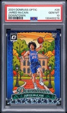 2024 PANINI DONRUSS OPTIC DOWNTOWN #28 JARED MCCAIN RC PSA 10