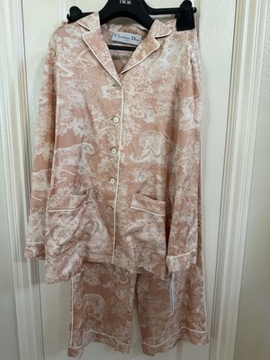 100% SILK DIOR CHEZ MOI BLOUSE + PANTS SET