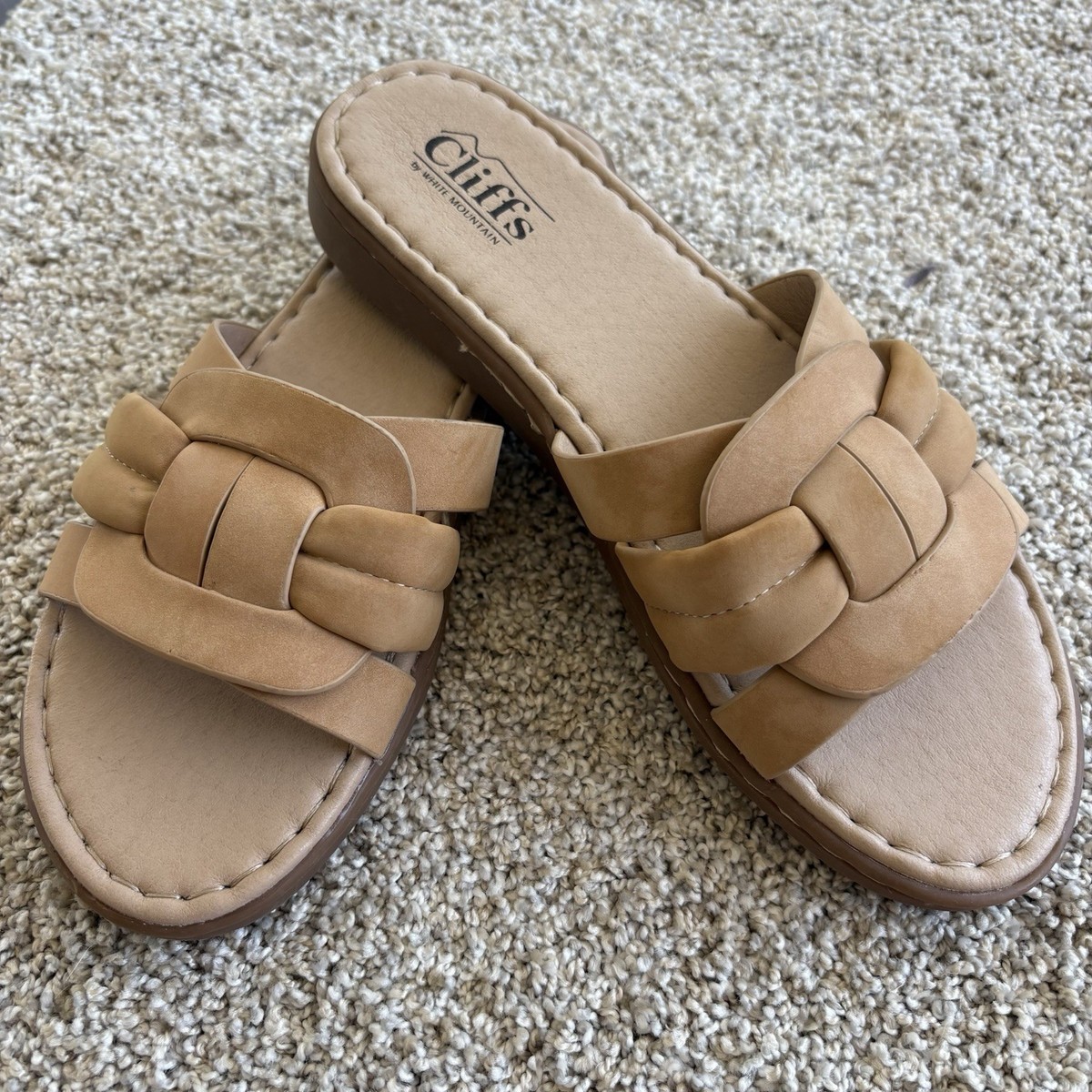 Cliffs By White Mountain Squarely 7.5 women's slip-on sandals