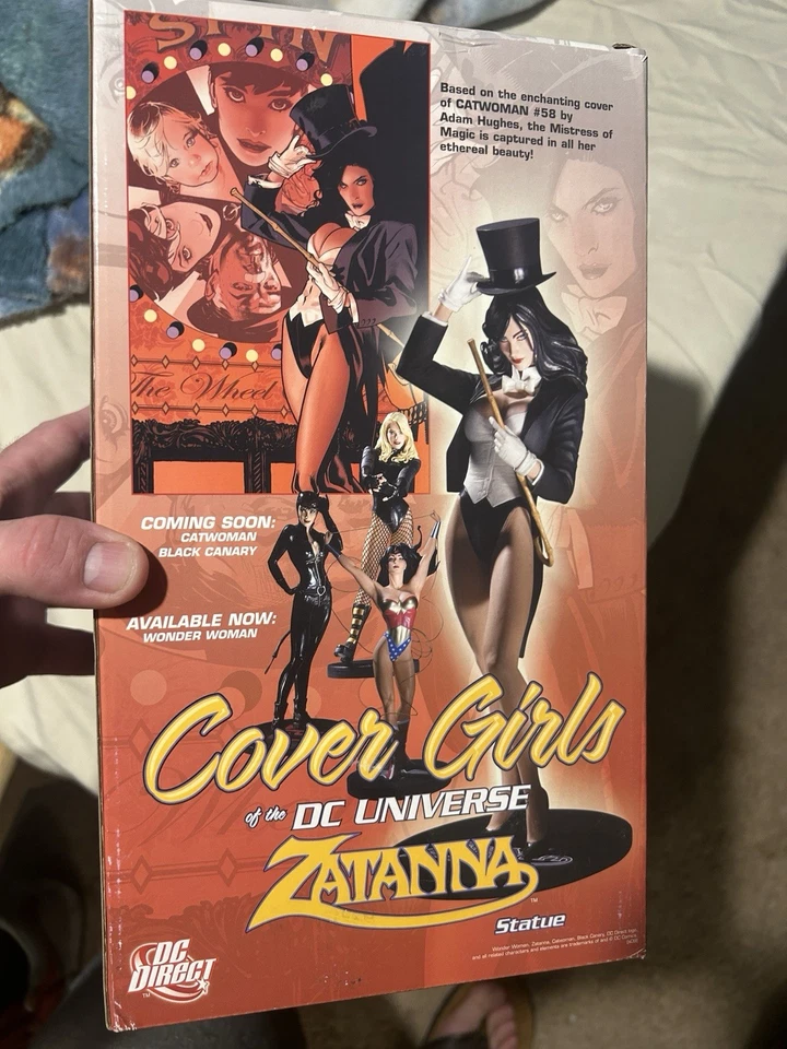 DC Universe Cubierta Niñas Zatanna Estatua Adam Hughes 4752/5000 Firmado X2 Foto 4 de 4