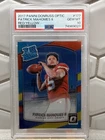 2017 Donruss Optic Rated Rookie Patrick Mahomes II Red and Yellow Prizm GEM 10