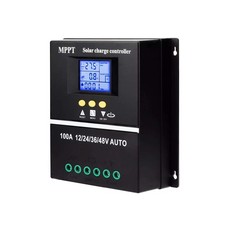 100A Dual USB MPPT Solar Charge Controller Inverter 12V 24V 36V 48V PV Regulator