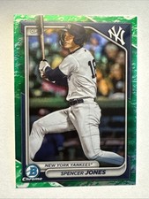 2024 Bowman Spencer Jones Chrome Prospects Lunar Glow Refractor Card BCP-32 NY