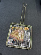 Steel Sandwich Toastie Cooking Grill Grid for Braai BBQ Barbecue Camping Fishing