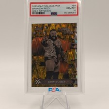 Bronson Reed 2025 Topps Chrome Cactus Jack Gold RayWave /50 PSA 10