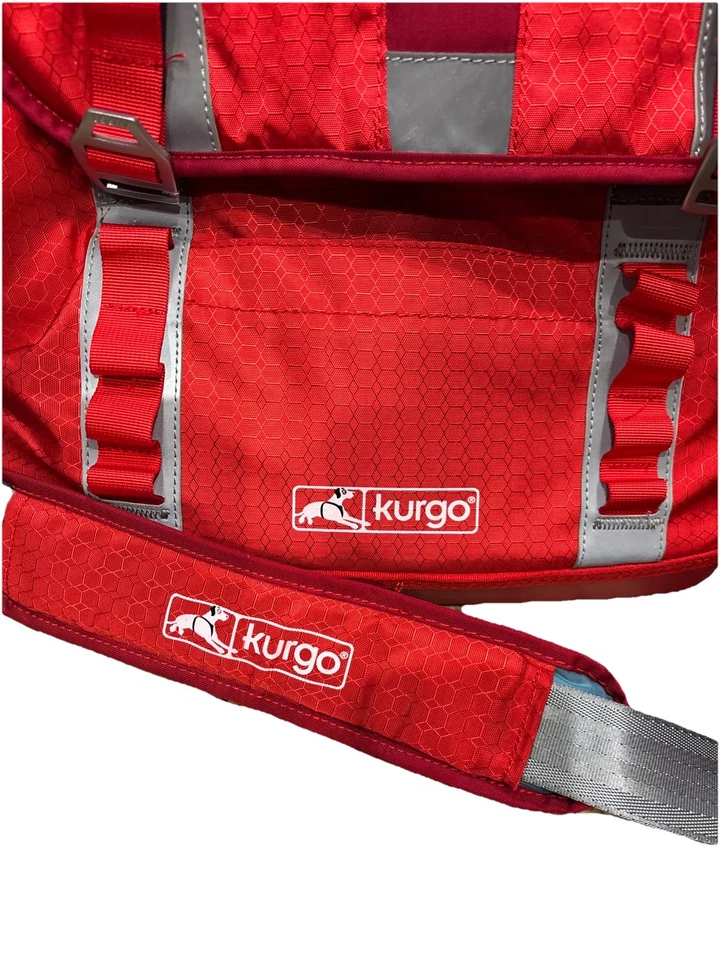 Дорожная сумка Kurgo Courier для переноски собак K9 красная/бустер жесткий низ - Изображение 2 из 4