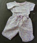 Oshkosh B’gosh 2PC Set- Lavender floral print clamdiggers & Top 12mos Vintage — photo 3