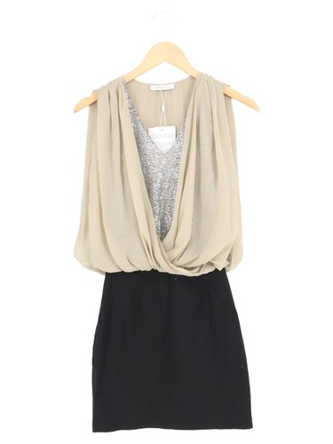 Mini Robe De Soirée Pailletée Gris/rosé Y&K - Taille Unique 34/36/38 - été (neuve Avec étiquettes)