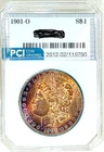 1901-O Better Date Gem BU +++ Morgan Dollar  Lovely Rainbow Toned