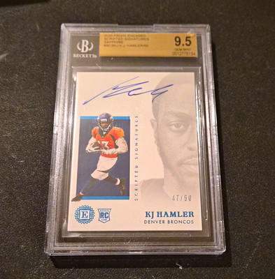 Panini 2020 Encased KJ Hamler #SCS-KJ Sapphire RC Auto /50