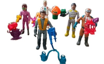 The Real Ghostbusters Kenner 1987 Komplett Fright Features 5 Figuren Top Zustan