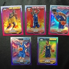 Topps 2024-25 Topps Chrome NBA Basketball Card Lot of 5 Embiid Kidd + More