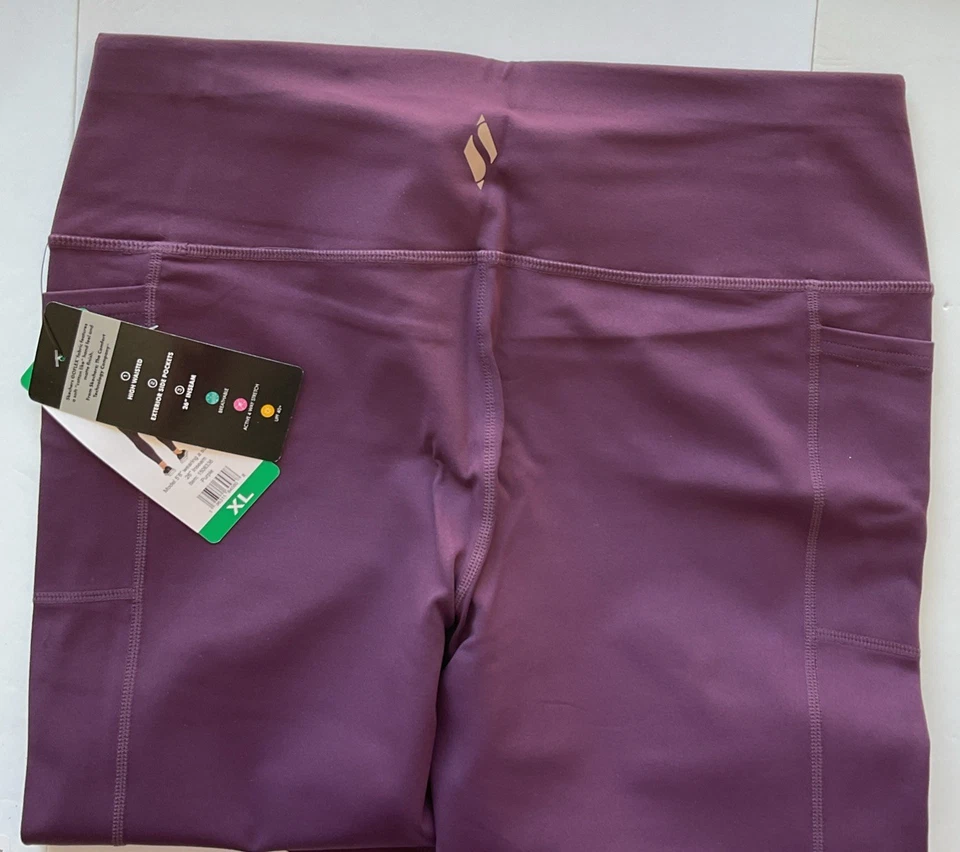 Legging Skechers GOWALK cintura alta XL púrpura para dama Foto 2 de 2