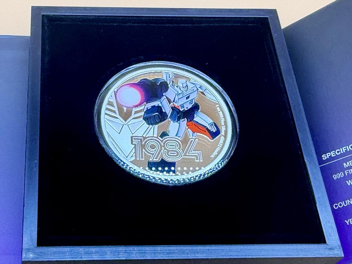 Niue New Zealand NZ Mint 2022 Transformers 1984 Megatron 1 oz