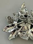 Danecraft Vintage Enamel Yellow Flower Green Leaves Silver Tone Brooch Pin — photo 7