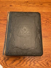 1891 Holman Self-Explanatory Edition Leather Holy Bible Masonic Freemason Cover