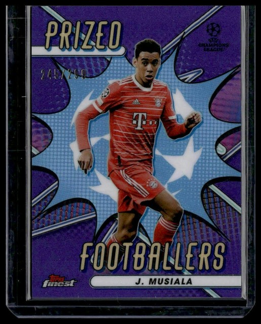 Jamal Musiala 2022-23 Finest UEFA Prized Footballers Purple Refractor #/299