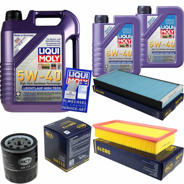 Inspektionskit Filter Liqui Moly ÖL 7L 5W-40 FüR Peugeot 807 E 2.2 Hdi 2.0-image