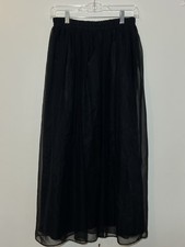 Vintage  Mix It  Chiffon Midi Skirt W/ Elastic Waist