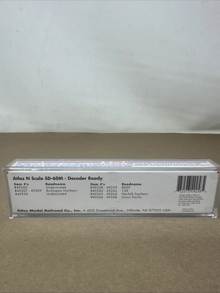 Atlas 49258 N Scale BNSF SD-60M Diesel Locomotive #9277 W/Box - Image 4 of 4