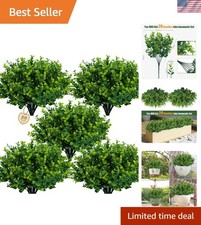 20 UV Resistant Artificial Boxwood Shrubs   Perfect for Indoor  Outdoor Decor