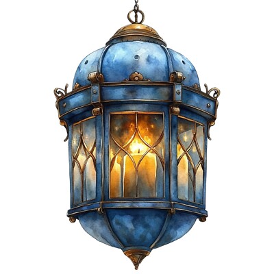 Watercolor lantern sticker lantern Japan China car sticker 18x18 cm