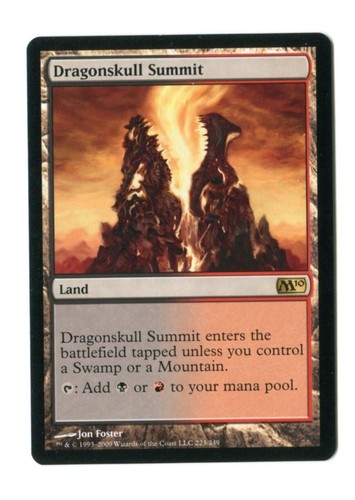 MTG Dragonskull Summit Magic Core Set 2010 M10 Rare Dual Mana Land Unplayed NM