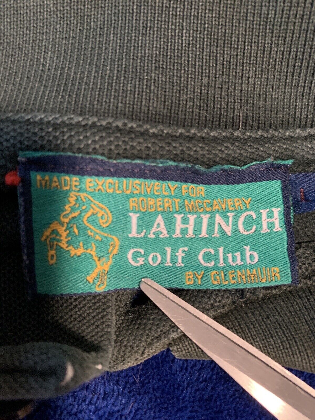 VTG Lahinch Golf Shirt Mens Large Embroidered Oli… - image 10