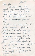 ACTOR Jeff Morrow autograph, handwritten letter signed