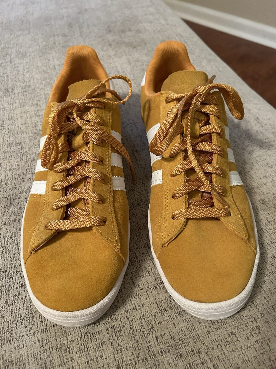 ADIDAS CAMPUS ADV GOLD (MUSTARD) WHITE WHITE EF8474 SUEDE UPPER Men's Sz 11  | eBay